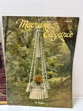 Macrame Elegance 4 Designs With Instructions Booklet 1979 SC VTG La