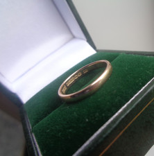 Rose Gold Wedding Ring Band  UTILITY  WW2  9ct Hallmark  1945 Birmingham  size j