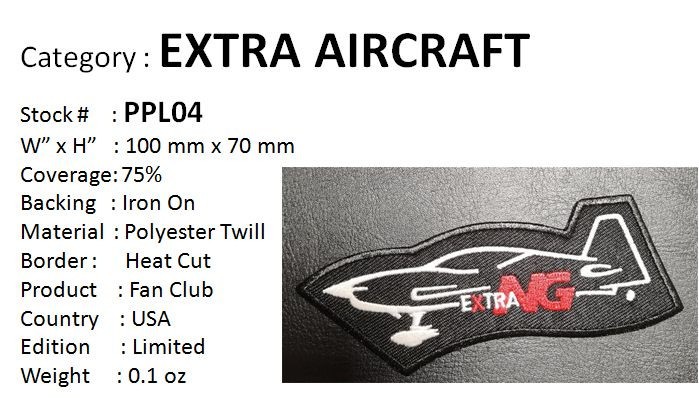 EXTRA AIRCRAFT PATCH -PPL04