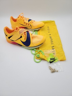 Nike Air Zoom LJ Elite Long Jump Track Citron Pulse Indigo Shoes Men s Size 12