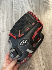 Rawlings Black  Red Kid's Glove