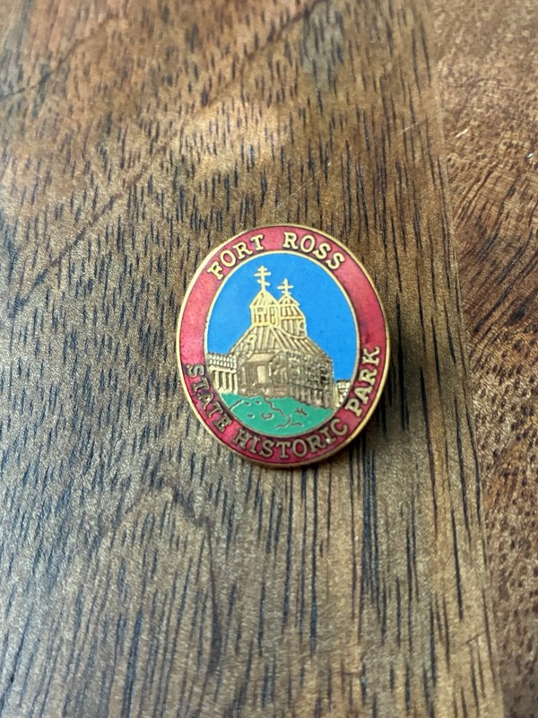Fort Ross State Historic Park pin Sonoma County Jenner California souvenir pin