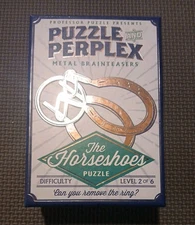 Professor Puzzle - Puzzle And Perplex Horseshoes Brainteaser Puzzle - Metal