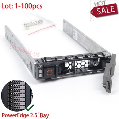G176J Lot 2.5''SAS SATA HDD Hard Drive Tray Caddy /Screws for DELL PowerEdge R610
