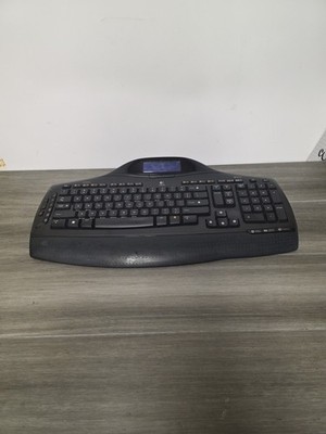 Logitech brand MX5500  Black Wireless Keyboard Only Tested 4 AA Batteries Needed