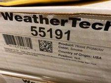 WeatherTech 55191 - Dark Smoke Low Profile Aerodynamic Hood Protector