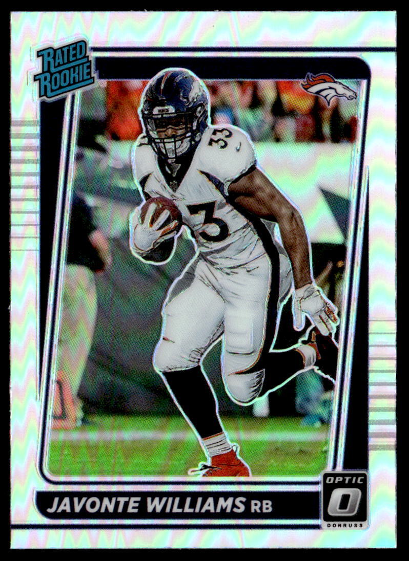 2021 Donruss #P-275 Javonte Williams RC Optic Preview Holo Broncos