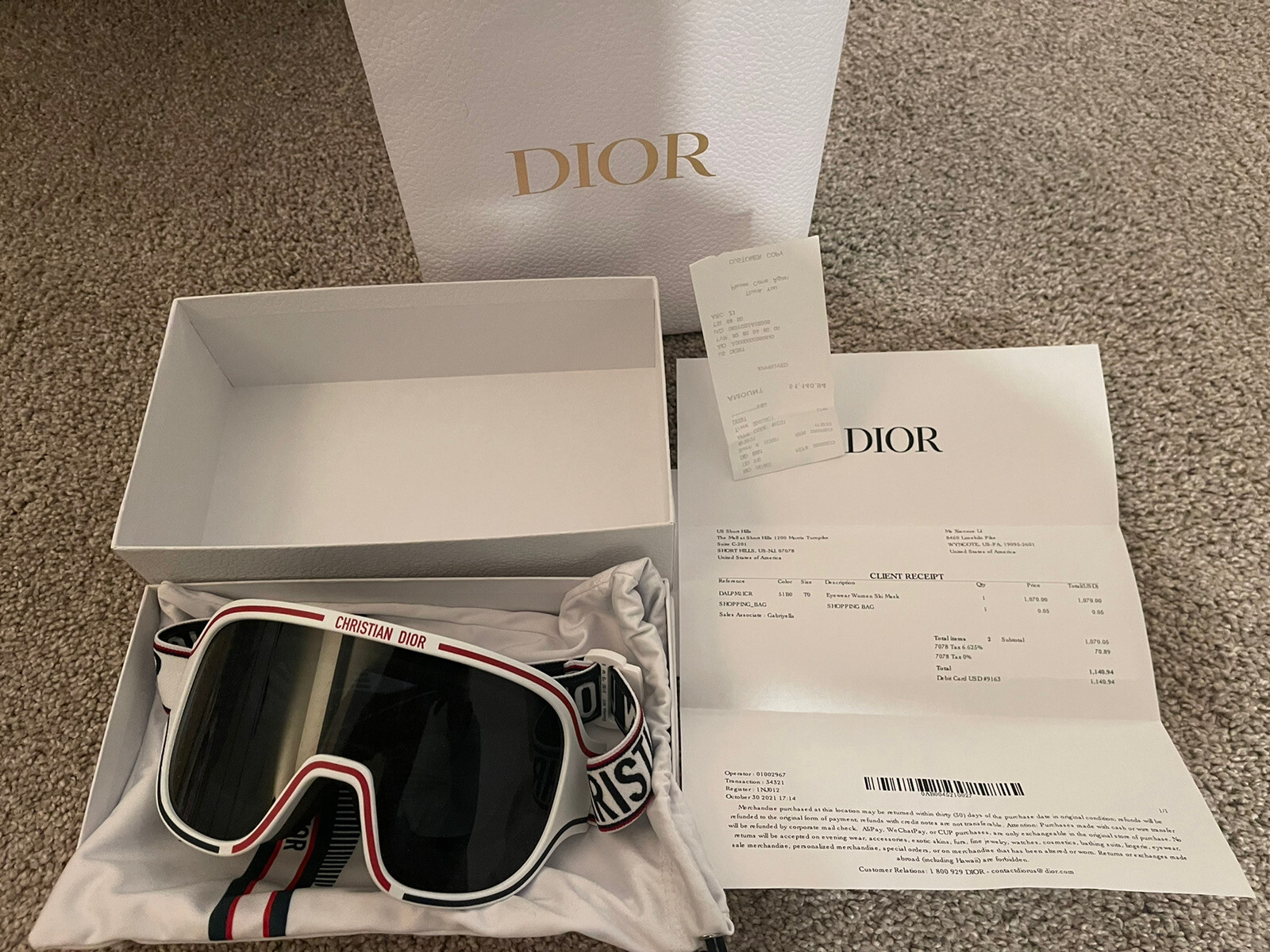 Dior Goggles M1l eBay