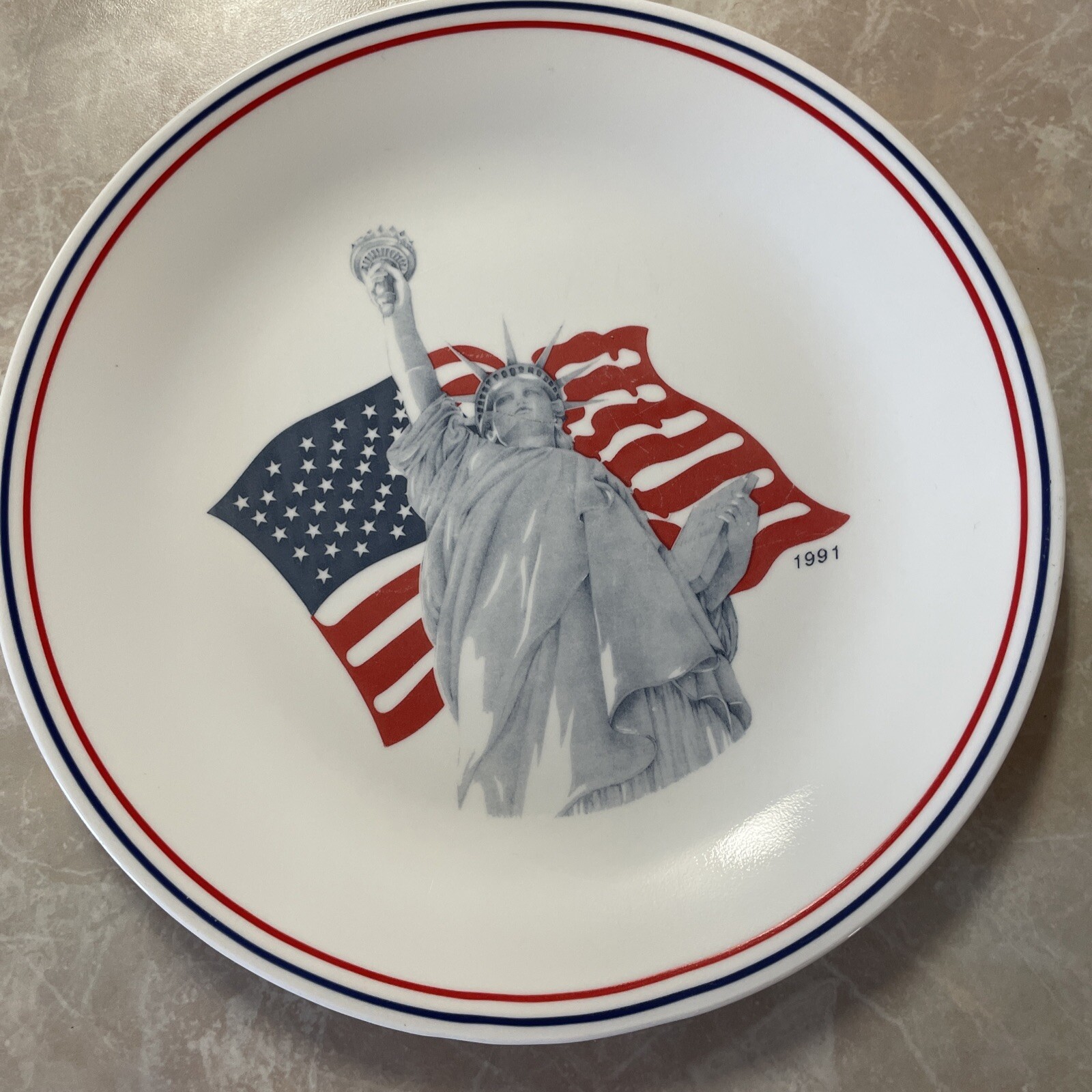 Corelle By Corning Vintage Collectible Lady Liberty Plate eBay