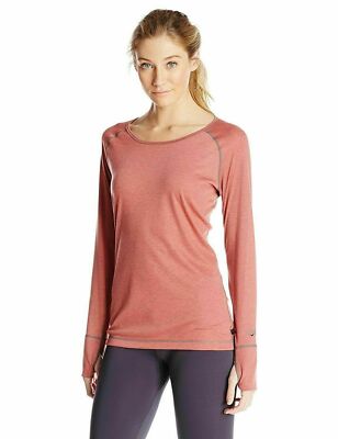 Hot Chillys Womens Long Sleeve Geo-Base Layer Scoop Crewneck, Rose XS