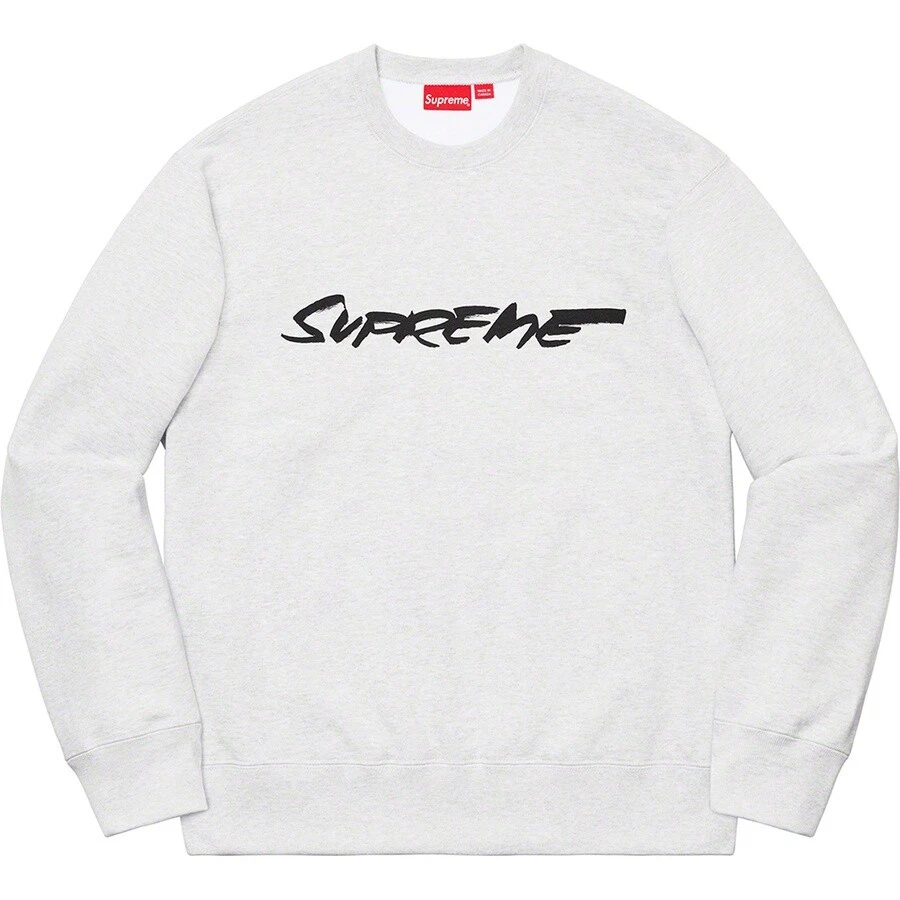 Supreme Futura Logo Crewneck Ash Grey Medium F/W 20