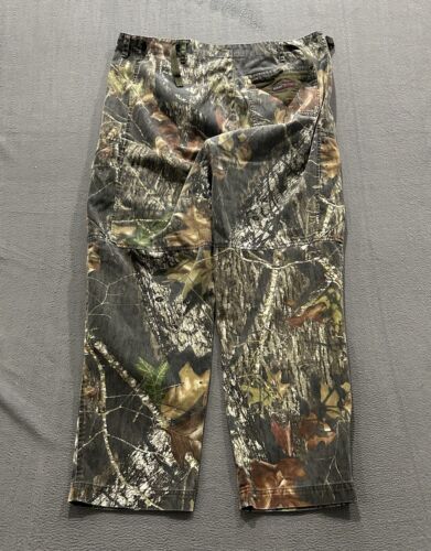 Vintage Russell Outdoors Pants Mens Large 38x31 Mossy Oak Camouflage Double Knee - Picture 2 of 12