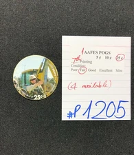 AAFES POGS, 7th Series/Printing,1 POGS, 25¢, #P1205, FAIR