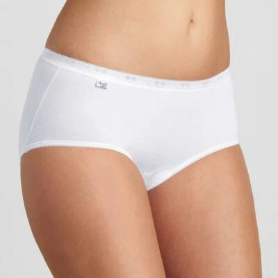 SLOGGI SLIP MIDI TAILLE 46 MODELE BASIC MID COLORIS BLANC