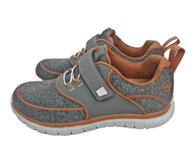 (取寄) アノダイン レディース ナンバー 45 スポーツ ジョガー Anodyne women Anodyne No. 45 Sport Jogger Grey/Orange Anodyne Sport Jogger No. 45 Women 8 B Diabetic Therapeutic Shoes