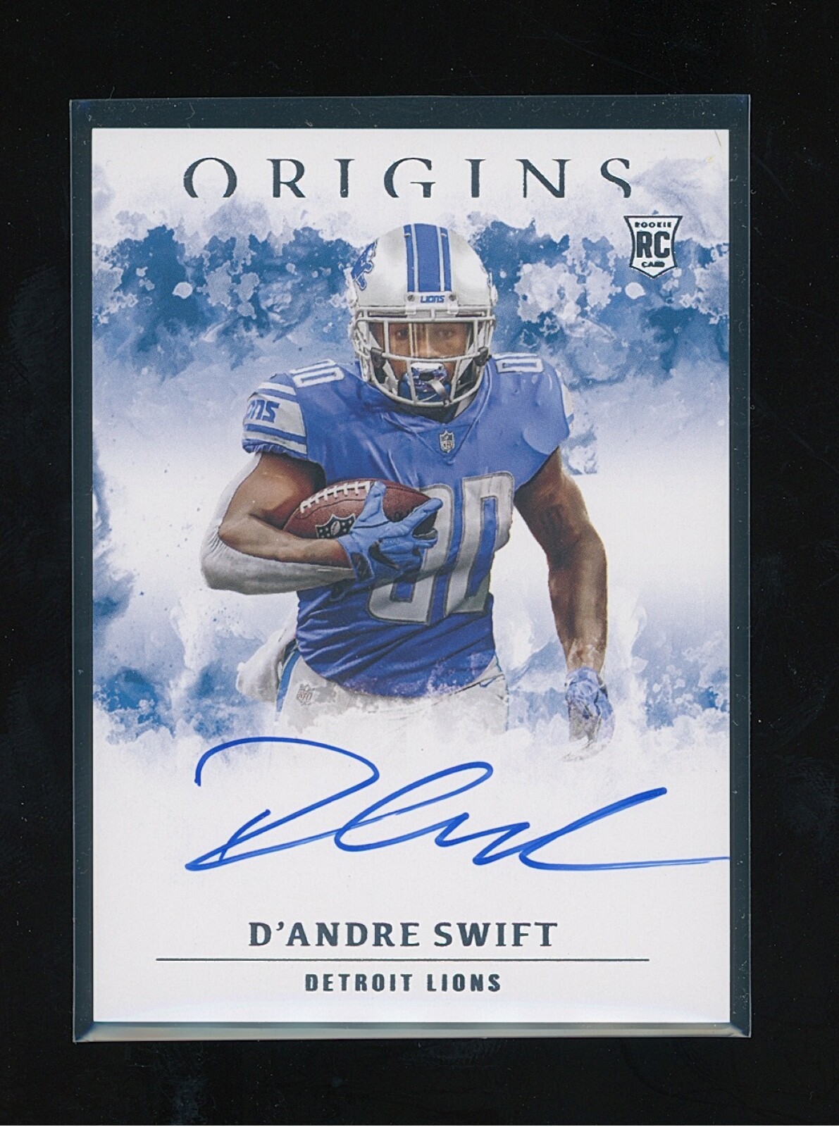 2020 Panini Origins - D'Andre Swift - Rookie Autographs - On card