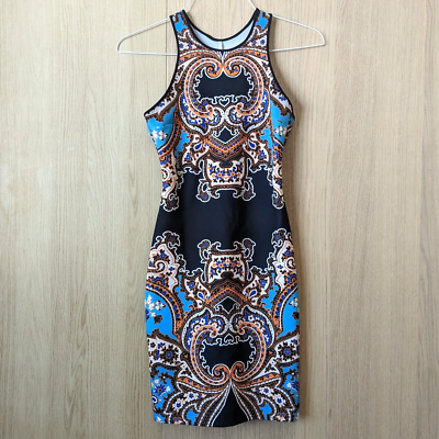 blue dress for baby girl Clover Canyon Printed Dress – Sabrina's Closet main image 1