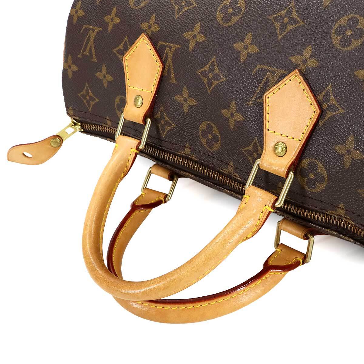 LOUIS VUITTON Monogram Speedy 30 Hand Bag Brown M41526 Purse