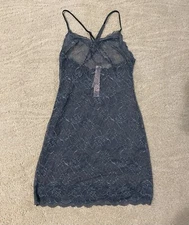 Victoria's Secret blue lace open-back slip, one piece, SIZE XS, BNWT**