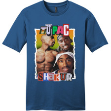 NEW Art Society THUG LIFE RANSOM Tee Shirt MARITIME BLUE SM-4XLARGE MADE IN USA