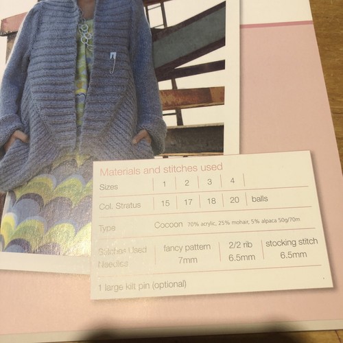 Bergere Knitting Pattern Nordic Cardigan Edge To Edge Cocoon - Picture 3 of 5