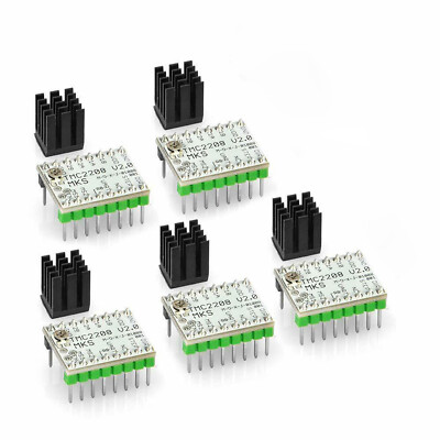 1/5STÜCK MKS TMC2208 V2.0 Schrittmotortreiberplatine Kühlkörper für 3D Drucker