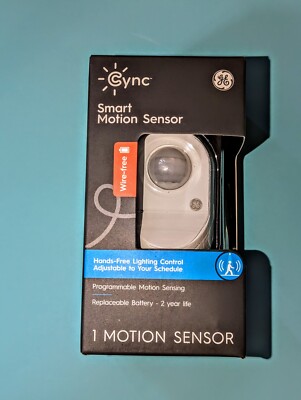 GE - CYNC Smart Wire-Free Motion Sensor - White - 93105005