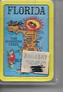 Florida State Playing Cards Miniature Original wrap and Plastic Box