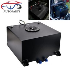 15 Gallon 60l Fuel Cell Tank With Cap And Level Sender Polished Aluminum Black