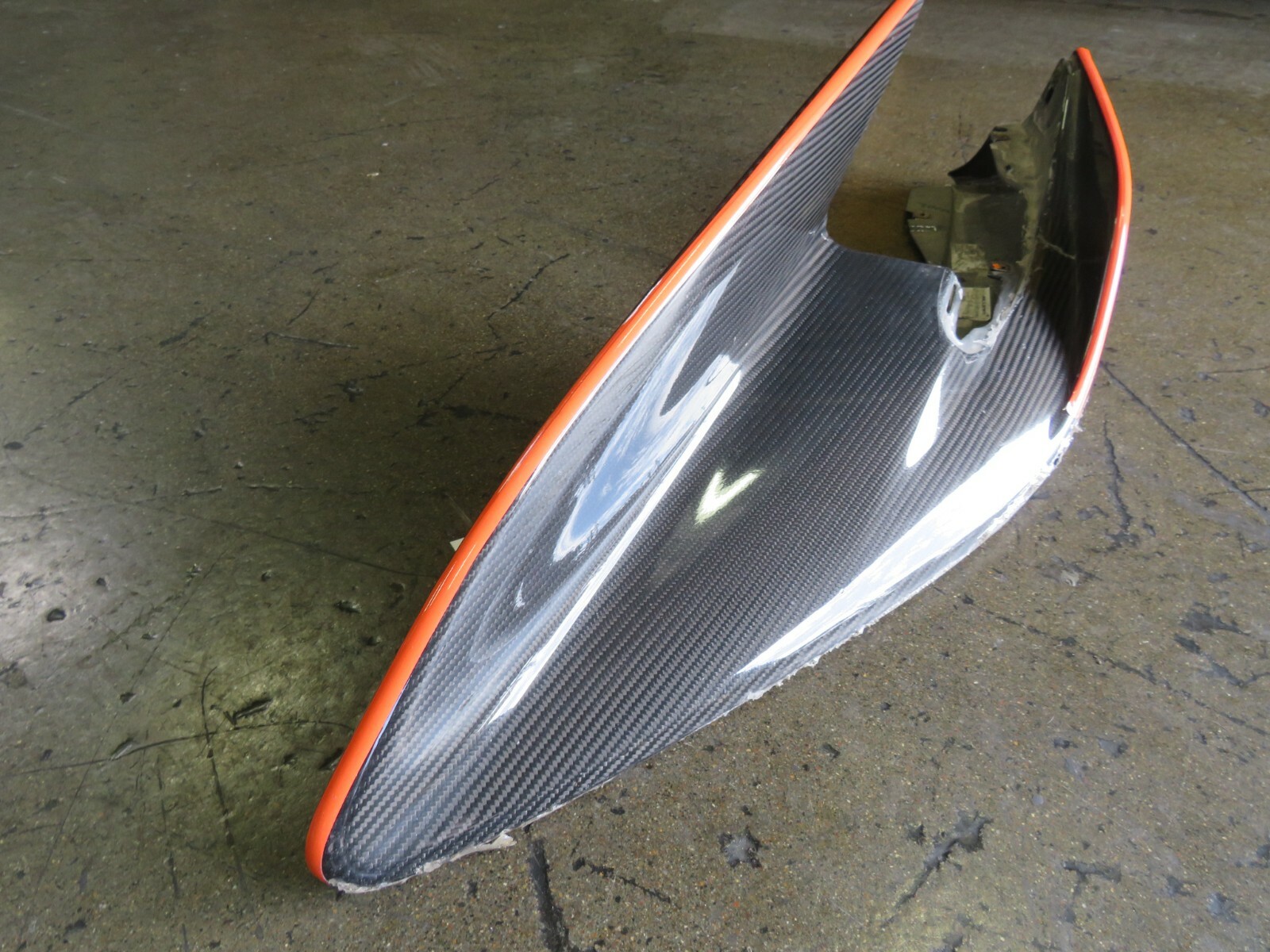 Mclaren 600LT LH, Front Bumper, Lower Section, Carbon Fiber, Used, Dmg,13AB557RP