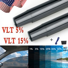 10ft Uncut Roll Window Tint Film VLT 5 / 15 for Car Home Office Glass Tool