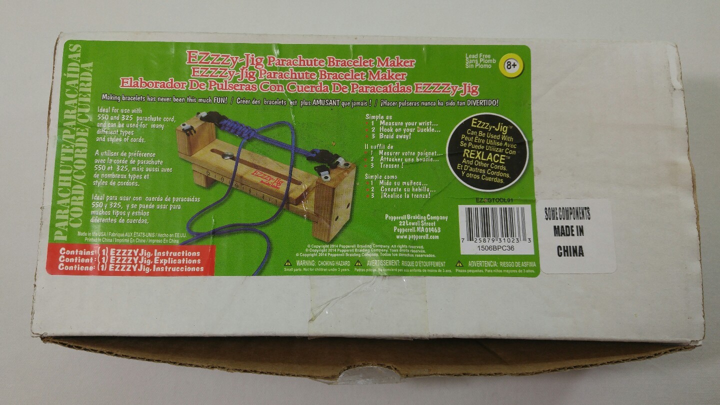 EzzzyJig Parachute Paracord Bracelet Maker with Instructions 3 Sets of Clips eBay
