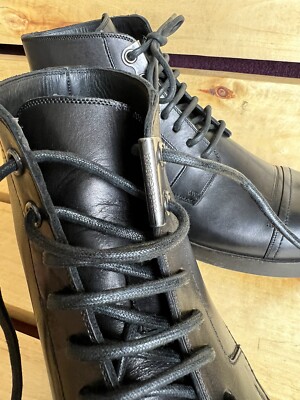 Dolce & Gabbana Mens Black Leather Boots Sz. UK 9 US 10 EU Dolce & Gabbana Mens Black Leather Boots Sz. UK 9 US 10 EU