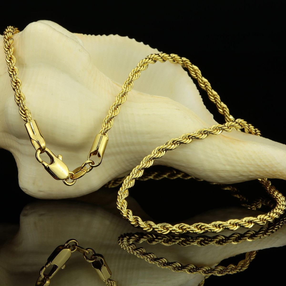 Kordelkette 46 55 cm x mm 750er Gold 18 Karat vergoldet Damen