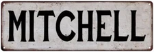 MITCHELL Vintage Look Personalized Rustic Chic Metal Sign 106180036836