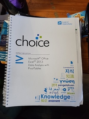 Microsoft Office Excel 2013 : Data Analysis with Pivottables by Logical...