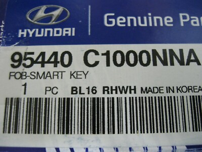 NEW GENUINE HYUNDAI SMART KEY FOB TRANSMITTER (PN 95440 C1000NNA