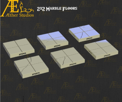 Cracked Marble Floors - Pathfinder - Dungeons & Dragons - RPG - Tabletop-Terrain