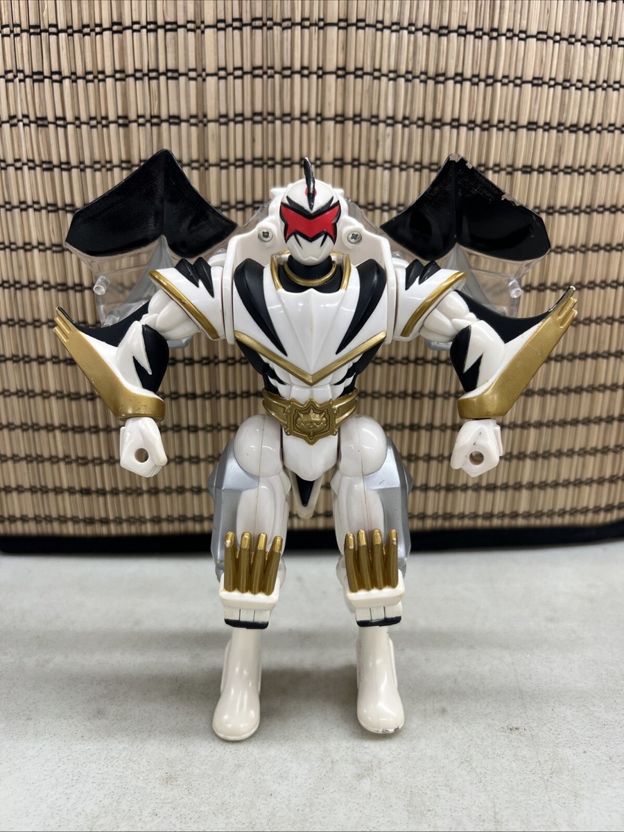 2003 Power Rangers White Dino Thunder Ranger Transforming Dino