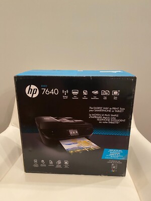 Brand New HP Envy 7640 All-in-One Printer Copier Scanner Wireless Fax