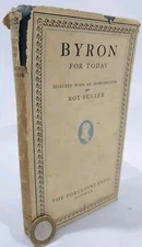 Byron for Today (Lord Byron - 1948) (ID:42907) Porcupine Press London Roy Fuller
