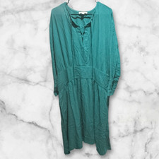 Treasure & Bond Long Sleeve Midi Dress - Green Heirloom NEW