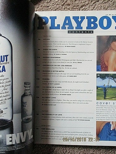 LOT OF 4-PLAYBOY MAGAZINES-JUNE 2002 / OCT. 2002 / NOV. 2002 / DEC. 2002 - Picture 5 of 10