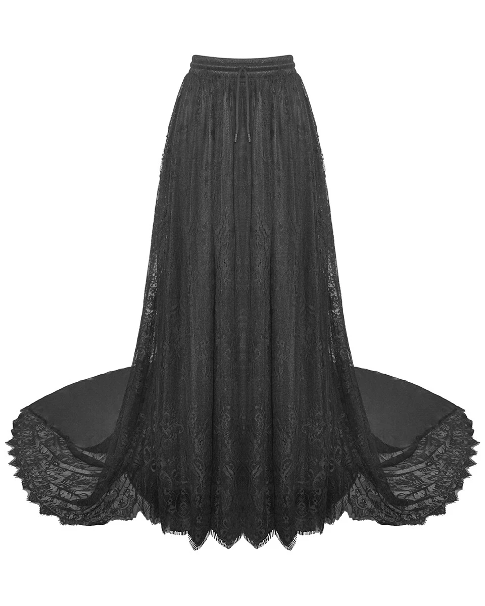 Dark IN Love Donna extra Lungo Gotico Treno Gonna eBay
