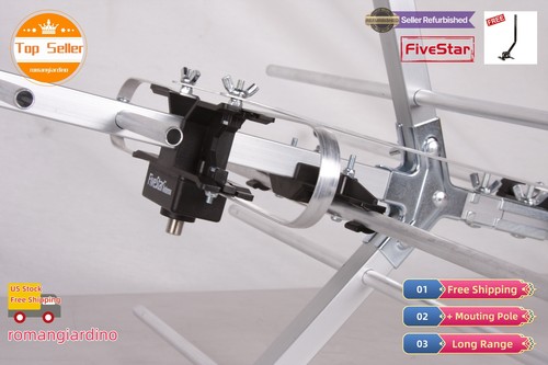 Yagi Outdoor TV Antenna Weatherproof 250 Mile Long Range Digital Signal UHF VHF - Picture 19 of 24