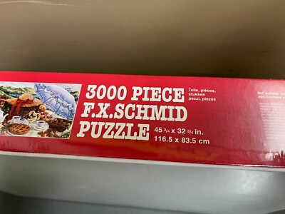 F.X. Schmid - Blue Parasol, 3000 Piece Jigsaw Puzzle, New & Sealed
