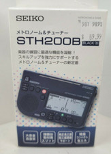 SEIKO STH200B Black Metronome Music Tuner Stand Attachable NEW