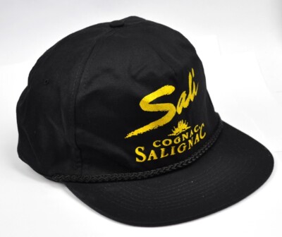 Sali Salignac Cognac USA Kappe Mütze Baseball Cap Schirmmütze schwarz gelb