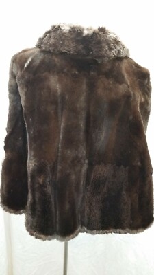 Vintage 1930's Dark Brown Sheared Beaver? Sable? Cape by Victor ...