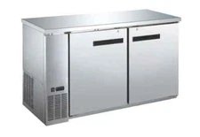 Falcon Food Service ABB-60SS 60" Two Door Stainless Steel Back Bar Refrigerator